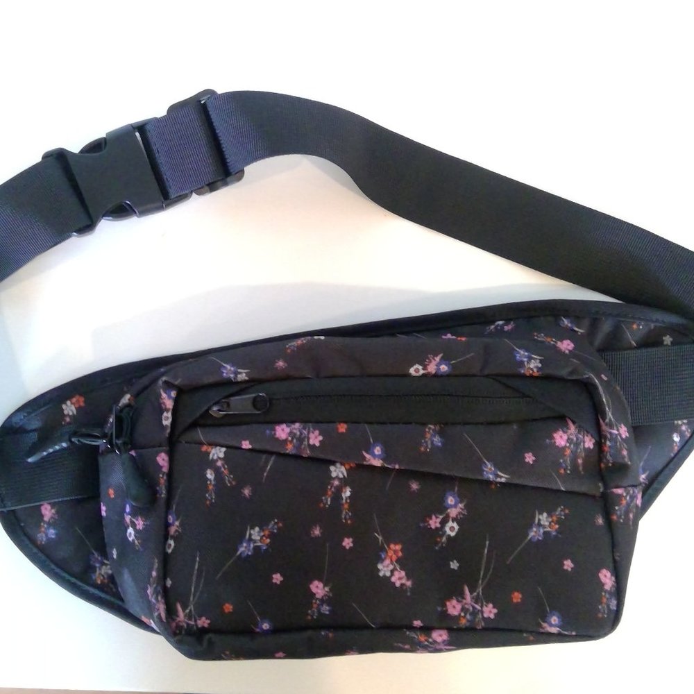 Flowered Fanny Pack/Shoulder Bag/Purse
